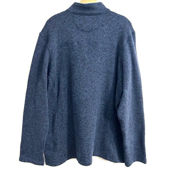 Woolrich men’s 1/4 zip fleece pullover blue sweater warm winter EUC size XXL - Picture 10 of 11